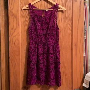 Purple, Velvet Dress